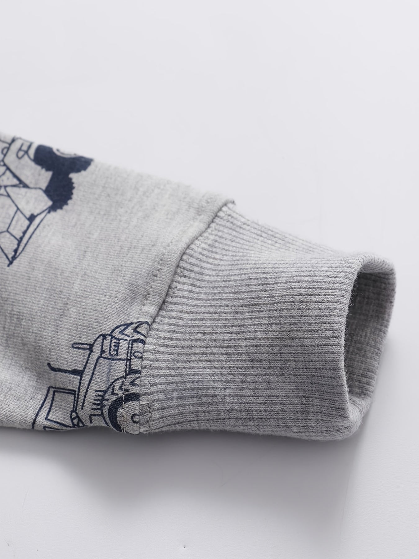 Excavator Graphic Toddler Pullover Sweatshirt for Boys and Girls