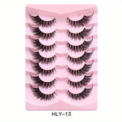 7 Pairs Fox Eye False Eyelashes Daily Stage Makeup Eyelashes