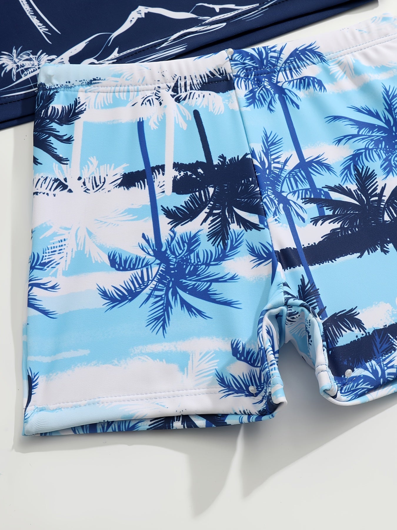 Boys Tropical Trees Swimwear Set Quick Dry Casual Kids Clothes
