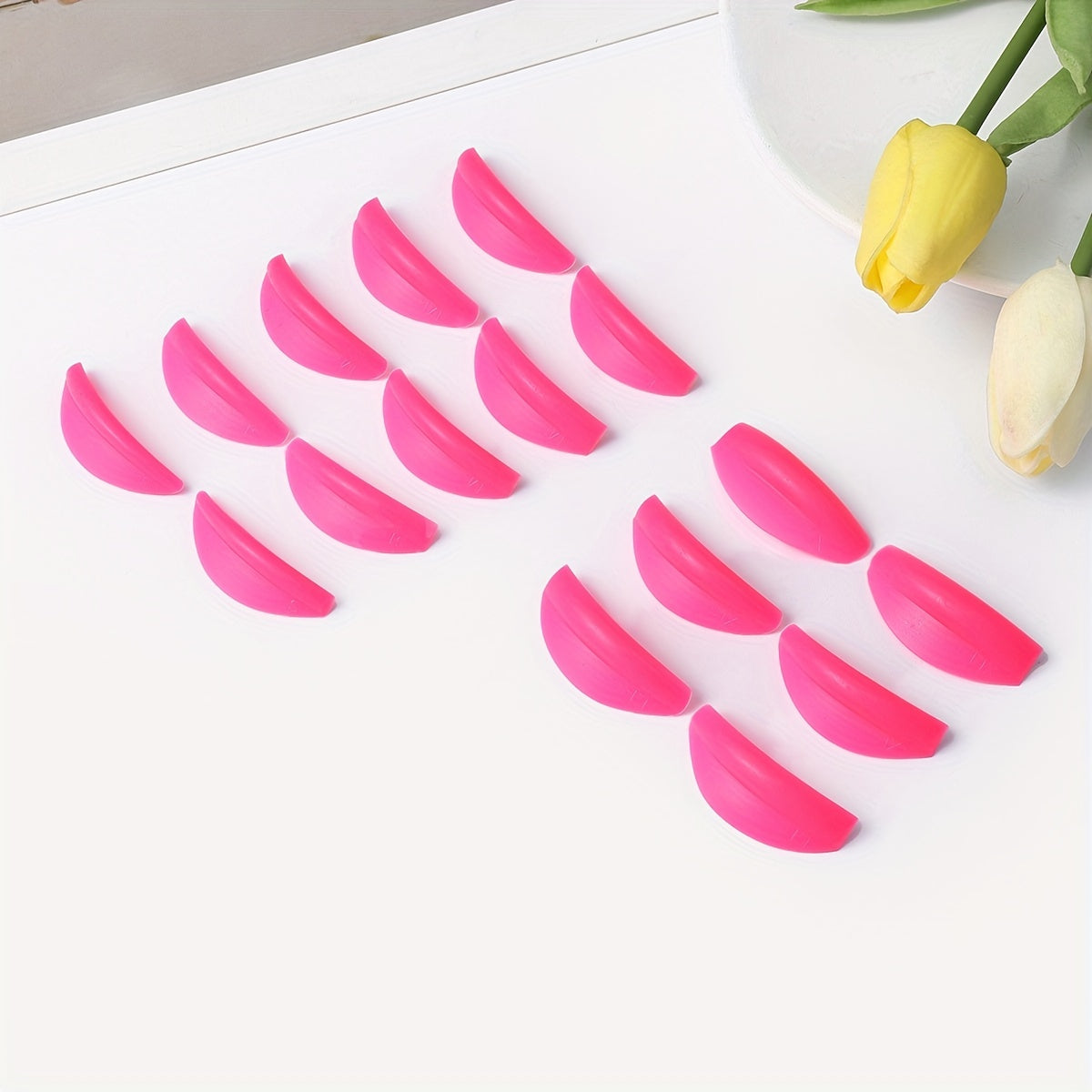 C CURL 8 Pairs Silicone Eyelash Perming Pad Lashes Rods Shield Lifting