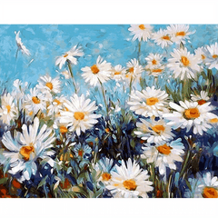 Paint By Numbers Kit Daisy Flowers DIY Painting 40x50cm
