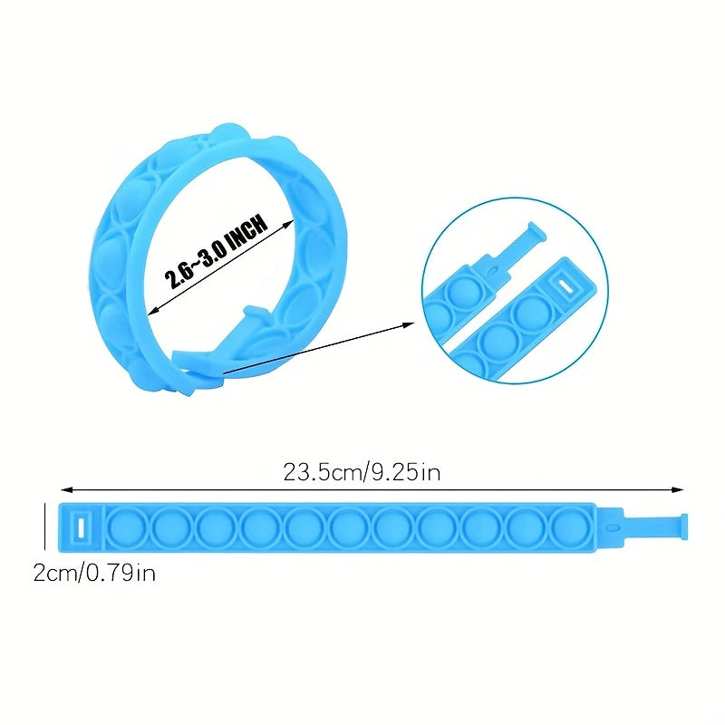 20pcs Pop Bubble Fidget Toy Bracelet Set