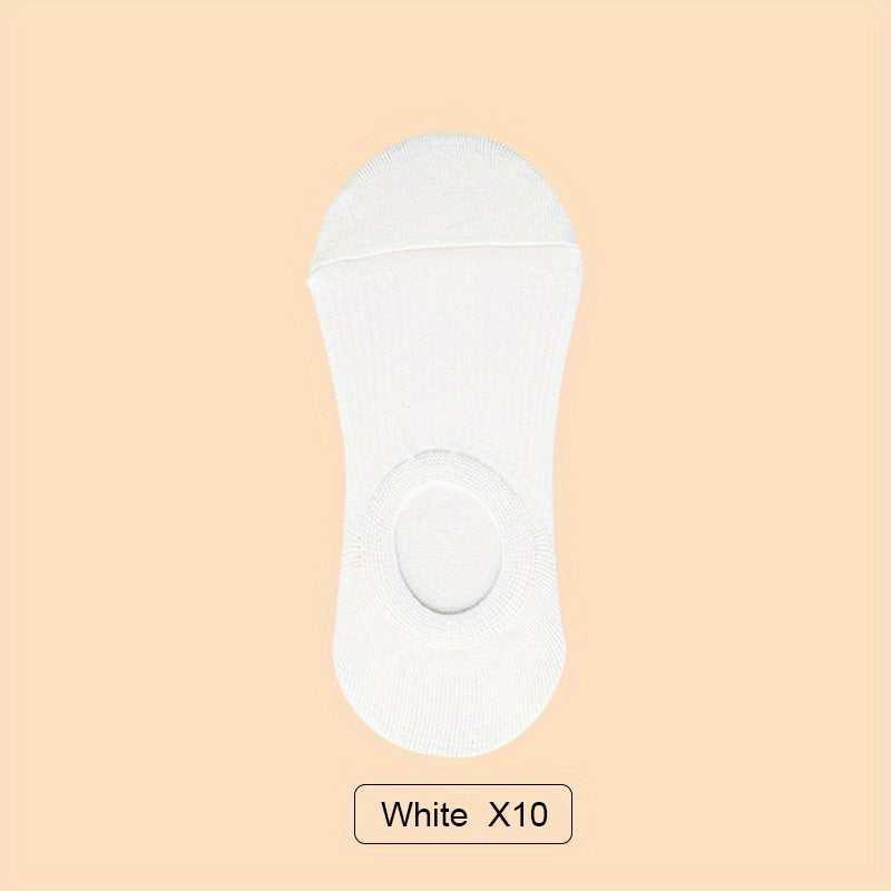 10 Pairs Soft Lightweight Boat Socks Women's Stockings