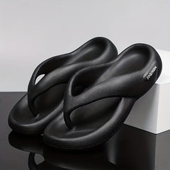 Men's Thong Sandals Casual Non Slip Pillow Sandals Outdoor Beach Shower
