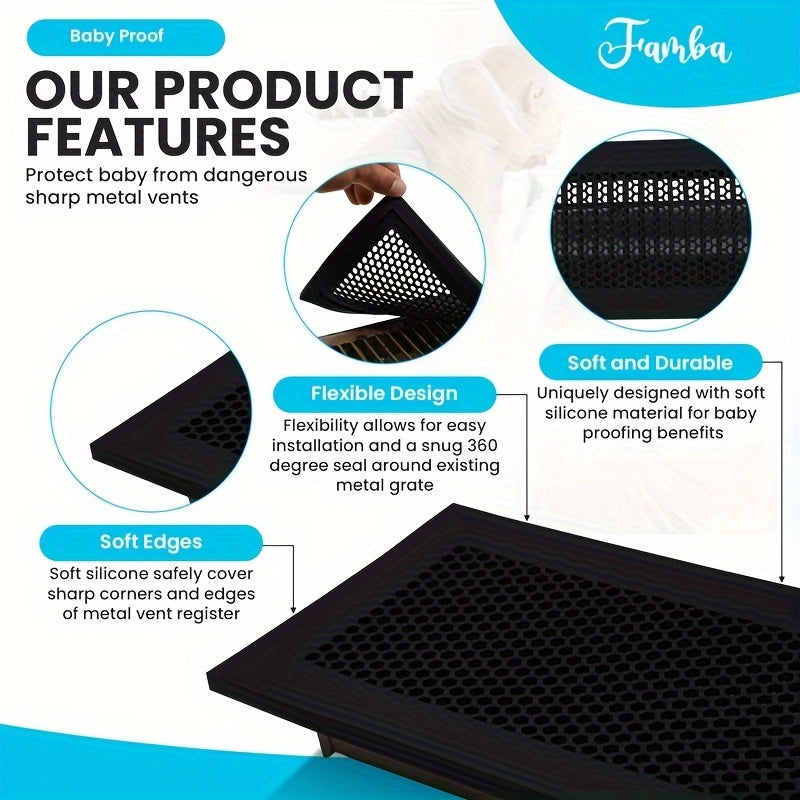 2pcs Silicone Floor Vent Cover Safety Floor Vent Cover