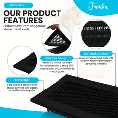 2pcs Silicone Floor Vent Cover Safety Floor Vent Cover