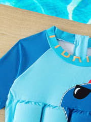 Cute Shark Print Boys Swimsuit for Summer Fun