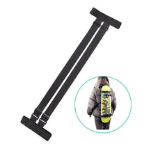 Adjustable Ski Carrier Straps and Backpack Belts with Kids Ski Pole Accessories