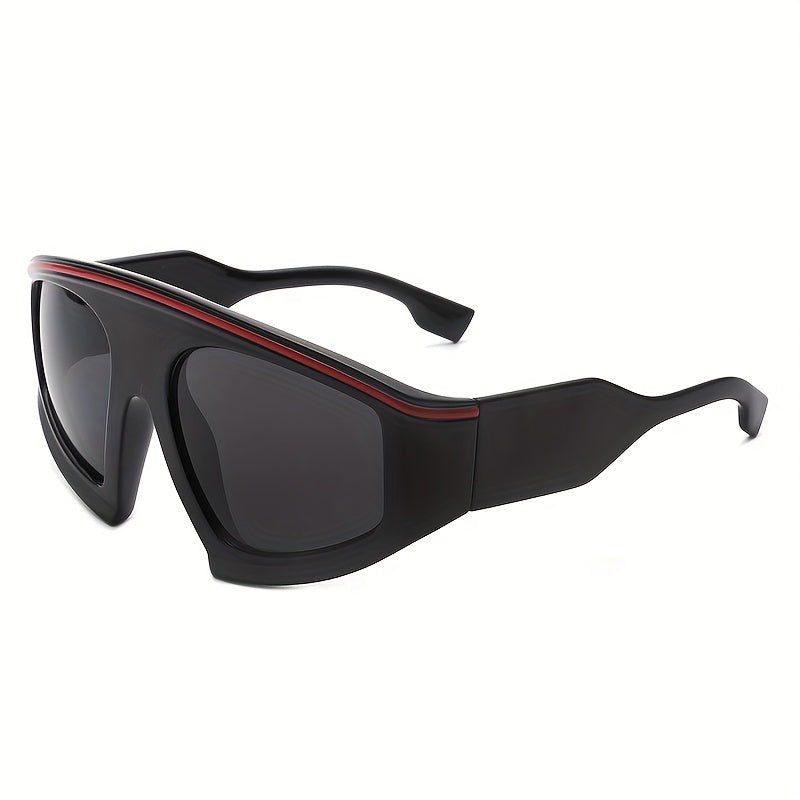 MegaRacer Retro Shield Oversized Sunglasses