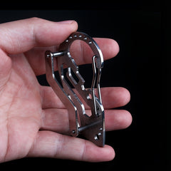 Stainless Steel Carabiner Key Clip for Outdoor Adventures