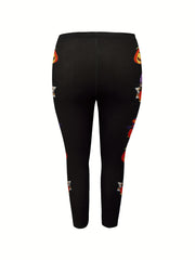 Women's Funny Pumpkin Print Halloween Leggings