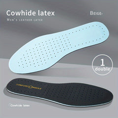 Leather Latex Insoles, Shock Absorption Plantar Fasciitis Deodorant