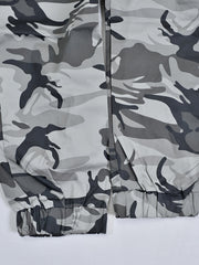 Men's Camo Cargo Pants Elastic Waist Casual Trousers