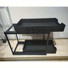 Pull out Seasoning Rack Desktop Storage Kitchen Under Sink Shelf