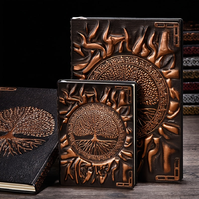 Embossed Vintage PU Notebook A5 100sheets