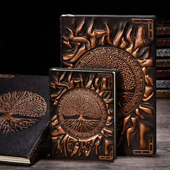 Embossed Vintage PU Notebook A5 100sheets