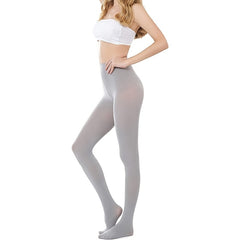 3 Pack Opaque Slim Tights High Waist Elastic Footed Pantyhose