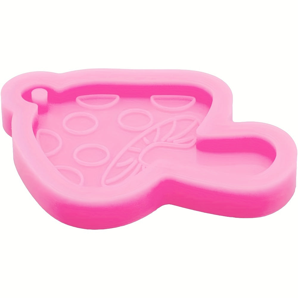 Mushroom Silicone Resin Keychain Mold Epoxy Pendant Mold DIY Jewelry Crafts