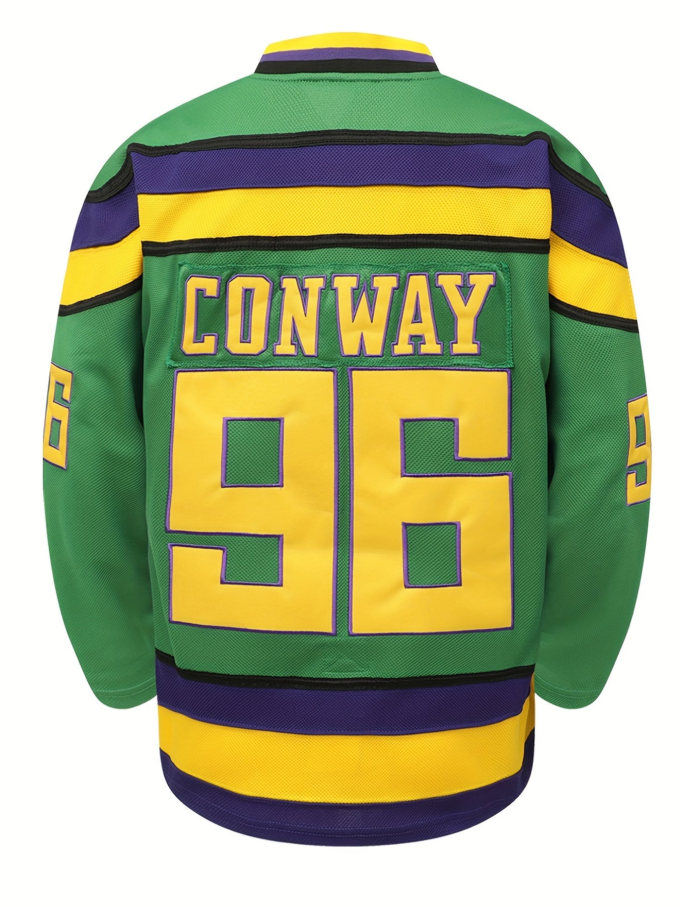 Men's Ice Hockey Green 96 Vintage Embroidered Jersey