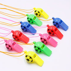 1pc 4 10pcs Football Whistle Plastic Smiley Whistle Referee Whistle