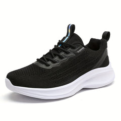Women's Breathable Knit Sneakers Low Top Lace Up Shoes