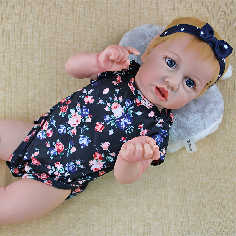 22 inch Washable Reborn Doll with Implanted Hair