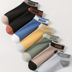 7 Pairs Letter Print Socks All-match Short Socks Women's Stockings
