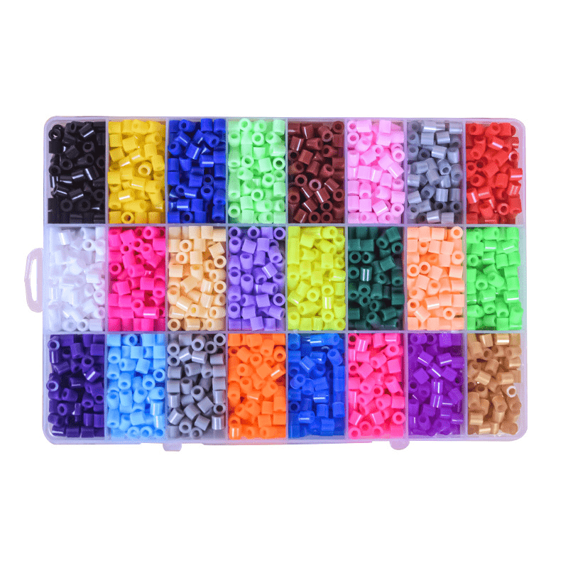 2400pcs 4800pcs 5mm Candy Colors Mixed Beads Fuse Beads Refill Box