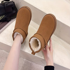 Women's High Top Snow Boots Fluffy Warm Outdoor Shoes