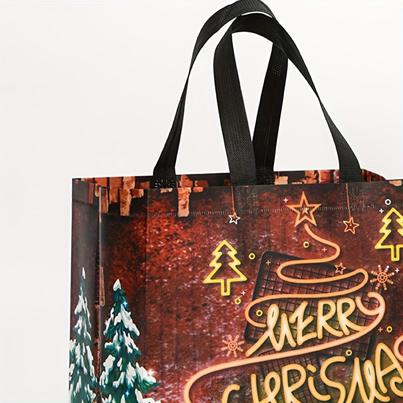 1pc Christmas Non-woven Candy Gift Bags for Parties