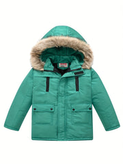 Teen Casual Winter Coat with Hood