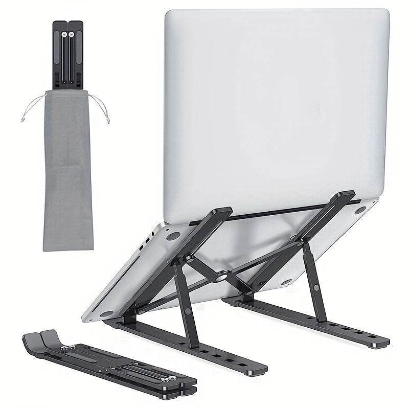 Adjustable Foldable Portable Laptop Stand for 25.4-39.62 cm Laptops and Tablets