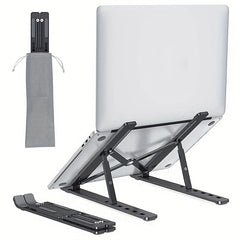 Adjustable Foldable Portable Laptop Stand for 25.4-39.62 cm Laptops and Tablets