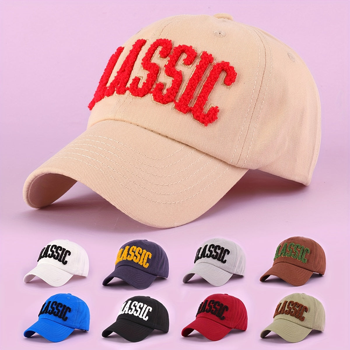 Cotton Baseball Cap Solid Couple Dad Hat Lightweight Adjustable Unisex Sun Hats