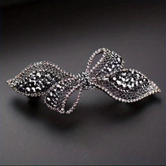 Bow & Rhinestone Hair Clip Barrette Headwear Hair Accessory