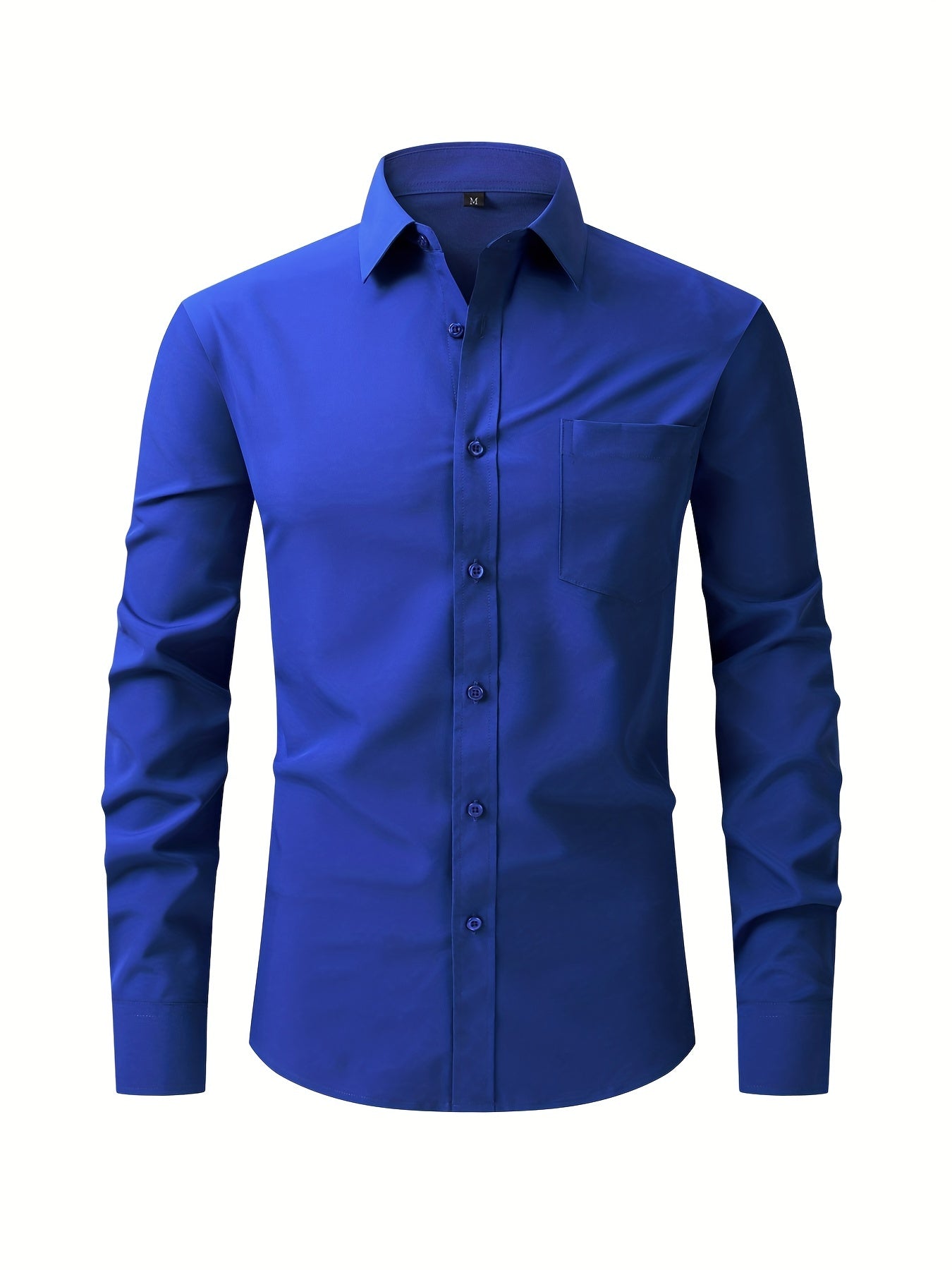 Men's Classic Button Up Shirt With Chest Pocket