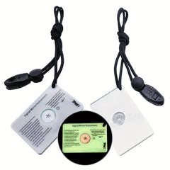 SOS Luminous Signal Mirror for Outdoor Emergency Adventure