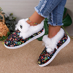 Colorful Skeleton Print Non Slip Sneakers Low Top Sport Shoes