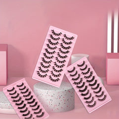 1pc DD Curling Volume False Eyelashes With Mini Glue And Tweesers