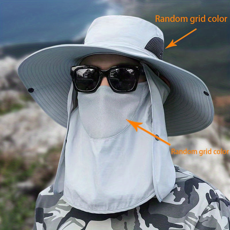 UV Sun Protection Fishing Cap with Removable Flap
