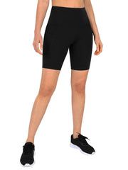 High Waist Quick Drying Sports Shorts with Pocket for Running Yoga Fitness