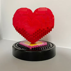 Red Heart Building Blocks Set - Perfect Valentine's Gift