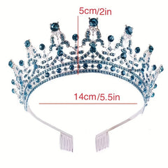 Crystal Tiara Crown Headband for Women Girls Wedding Prom Halloween