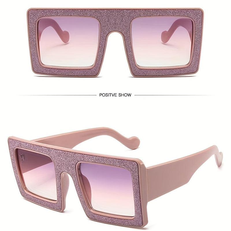 Men's Oversized Sun Protection Sunglasses Square AC Glasses