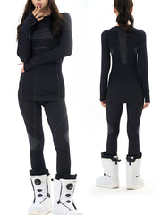 Women's Thermal Underwear Set Long Sleeve Top & Leggings