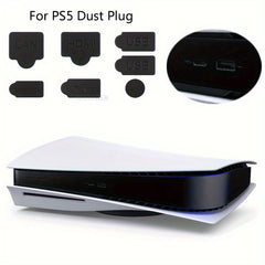 7pcs Silicone Dust Plugs Set for Game Console USB Interface