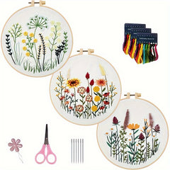 4pcs Embroidery Kits Cross Stitch Pattern Adults