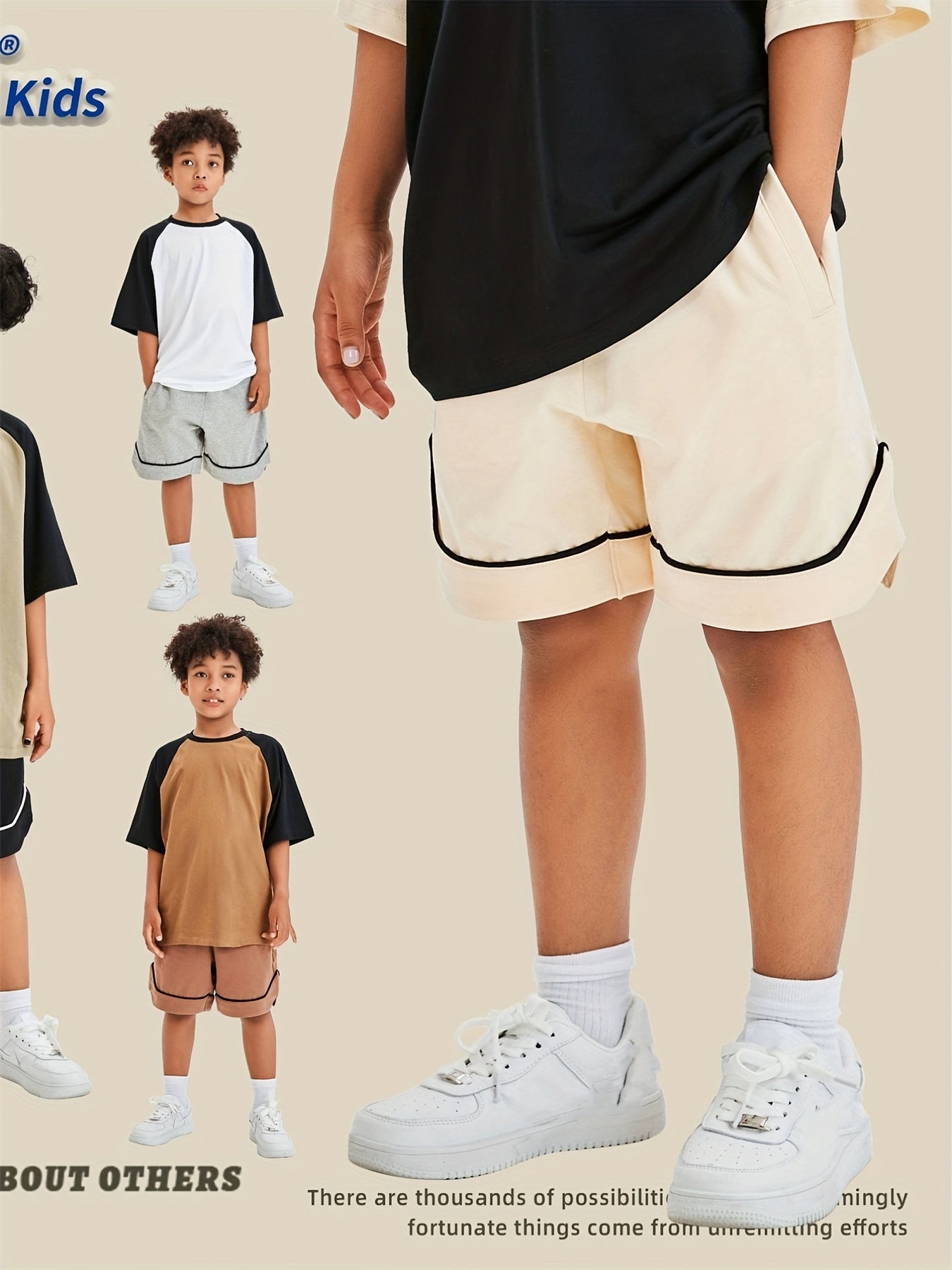 Boys Gym Shorts Quick Dry Lightweight Athletic Training Running Hiking Jogger