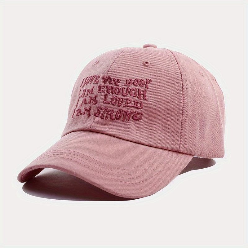 Unisex Adjustable Baseball Cap Sunshade Breathable Outdoor Sport Letter Embroide