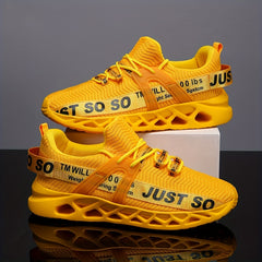 Men's Plus Size Knit Running Shoes Breathable Soft Sole Sneakers